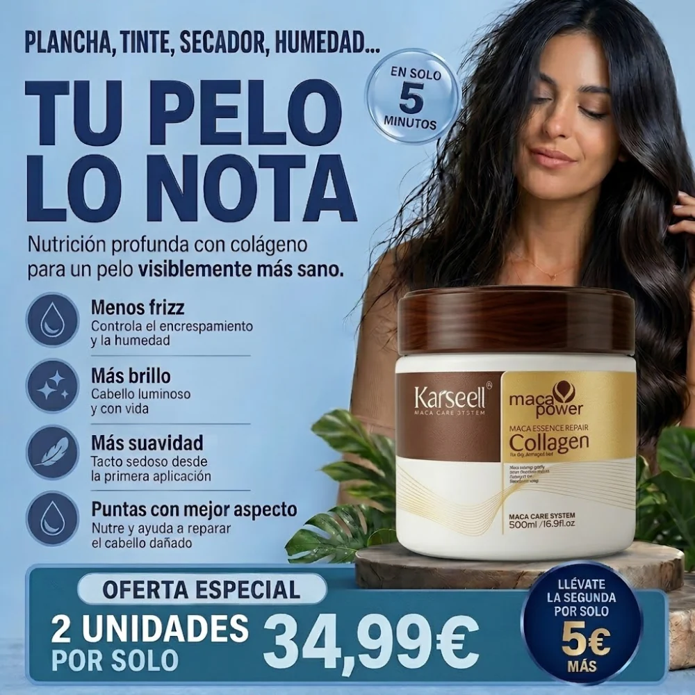ZALKA COLLAGEN™ | Cabello más Suave, Brillante y Sin Frizz desde el primer uso